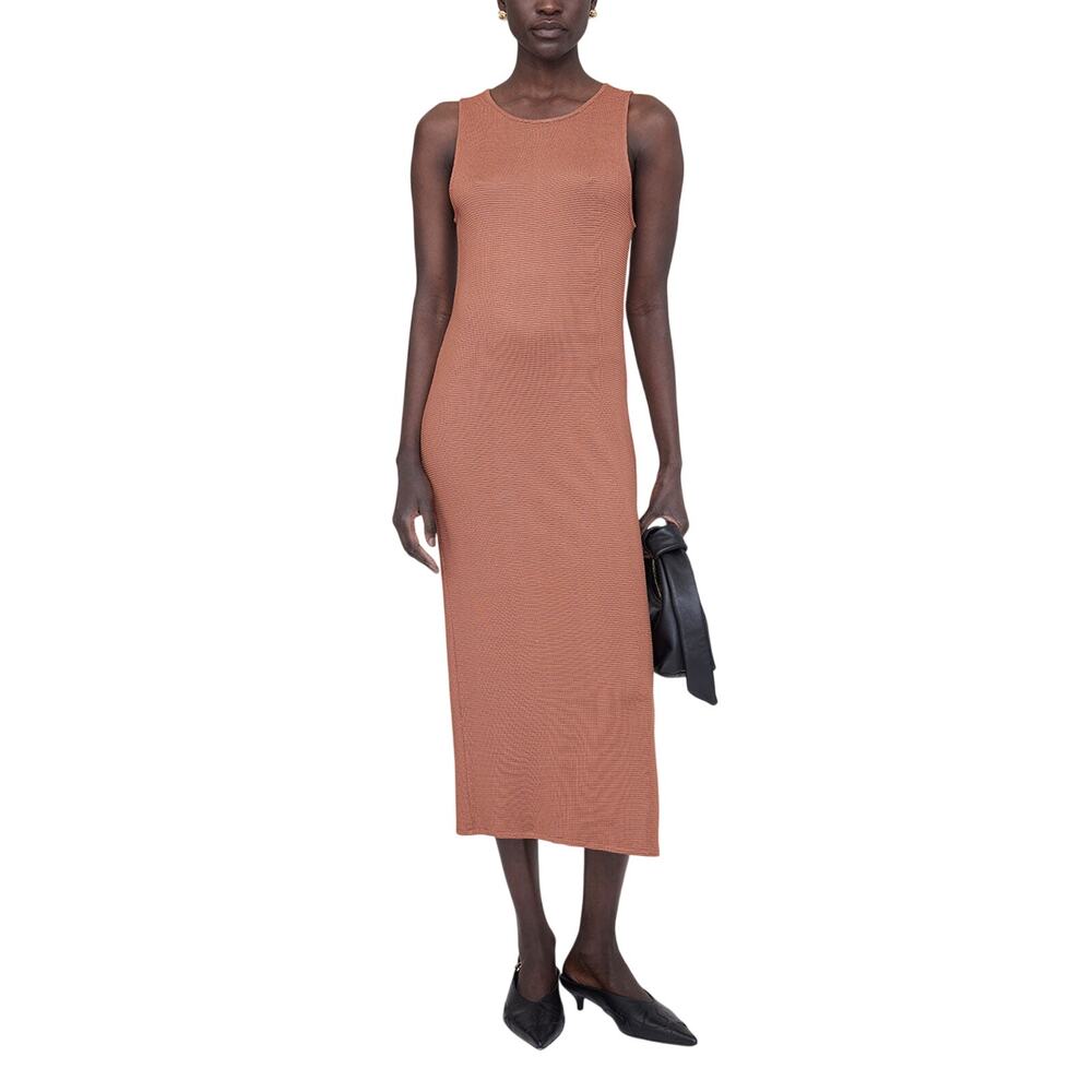 Anine Bing Ribbed Brown Savannah Dress Size S